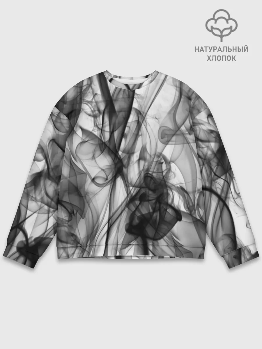 Мужской свитшот базовый / SMOKE ABSTRACTION