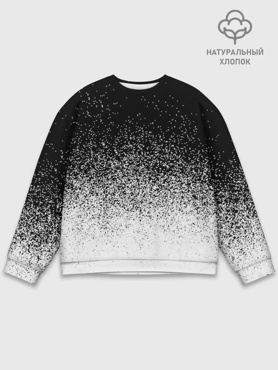 Мужской свитшот базовый / BLACK AND WHITE ABSTRACTION