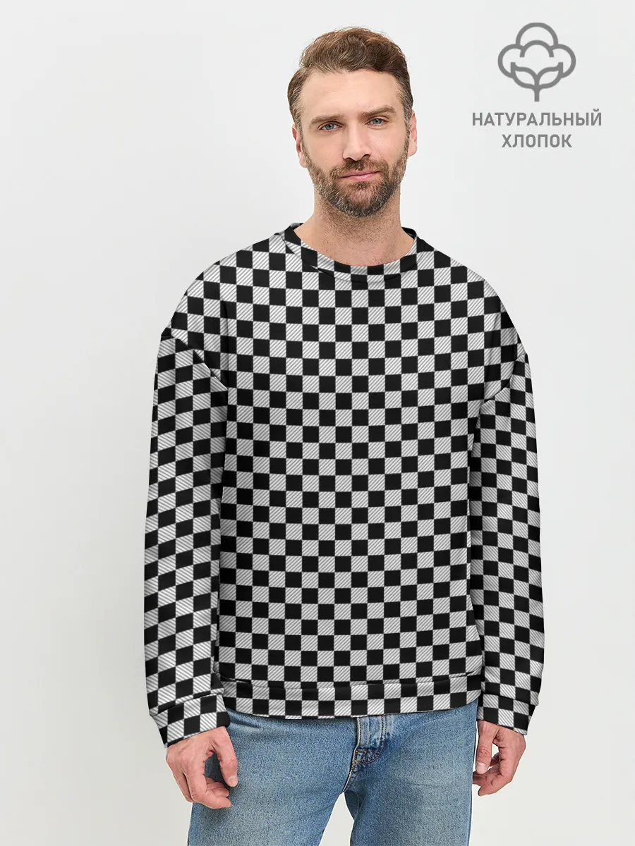 Мужской свитшот базовый / Checkerboard Color