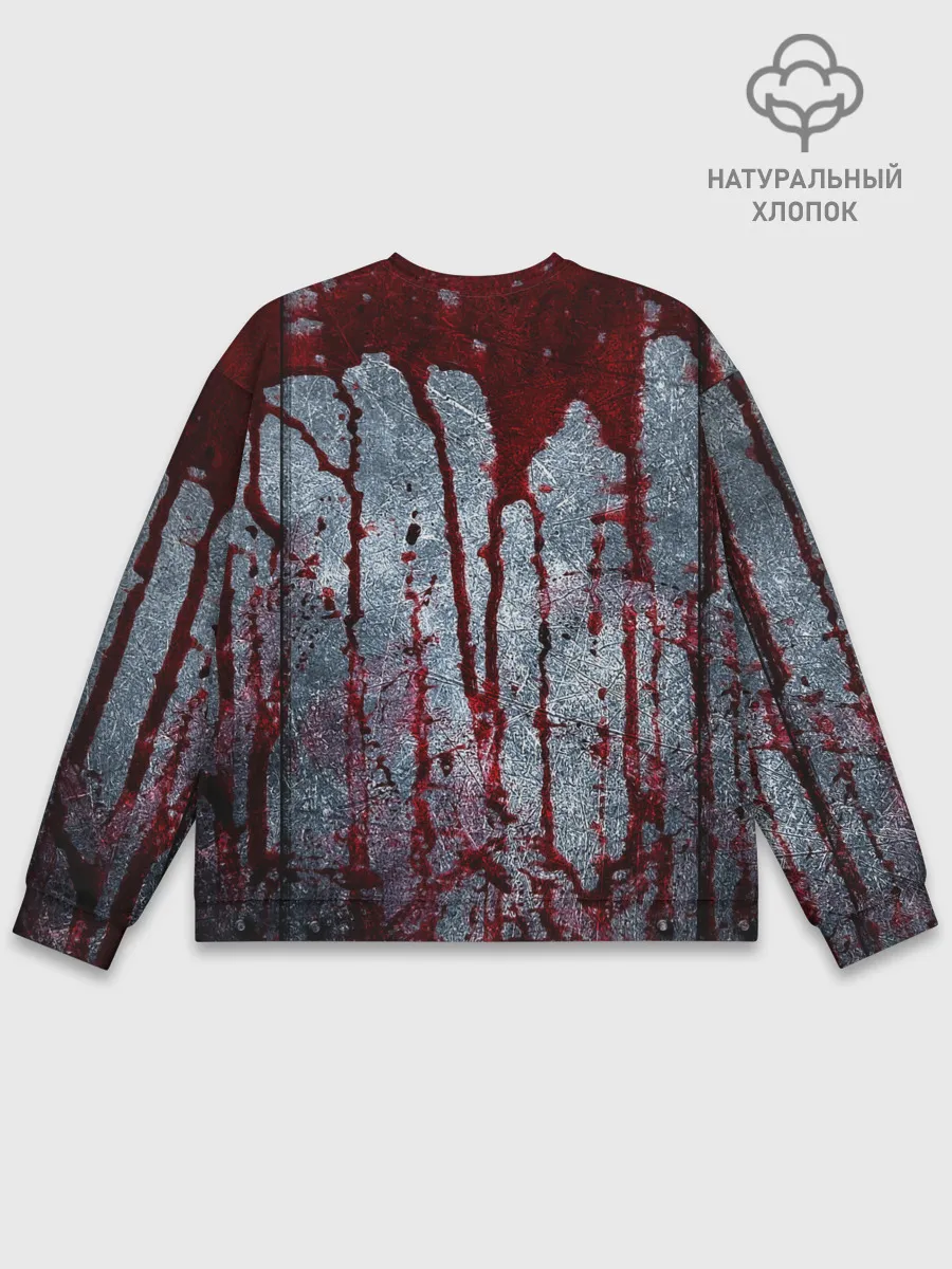 Мужской свитшот базовый / Кровь на металле