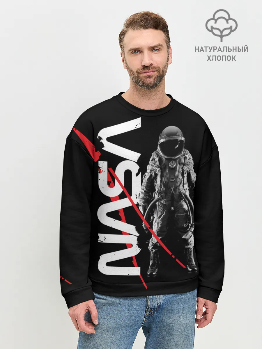 Мужской свитшот базовый / Nasa austronaut