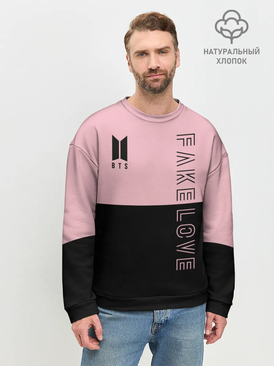 Мужской свитшот базовый / BTS Fake Love