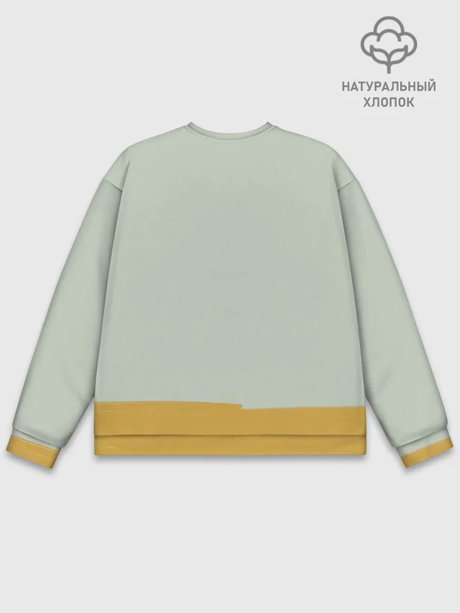 Мужской свитшот базовый / Подсолнухи