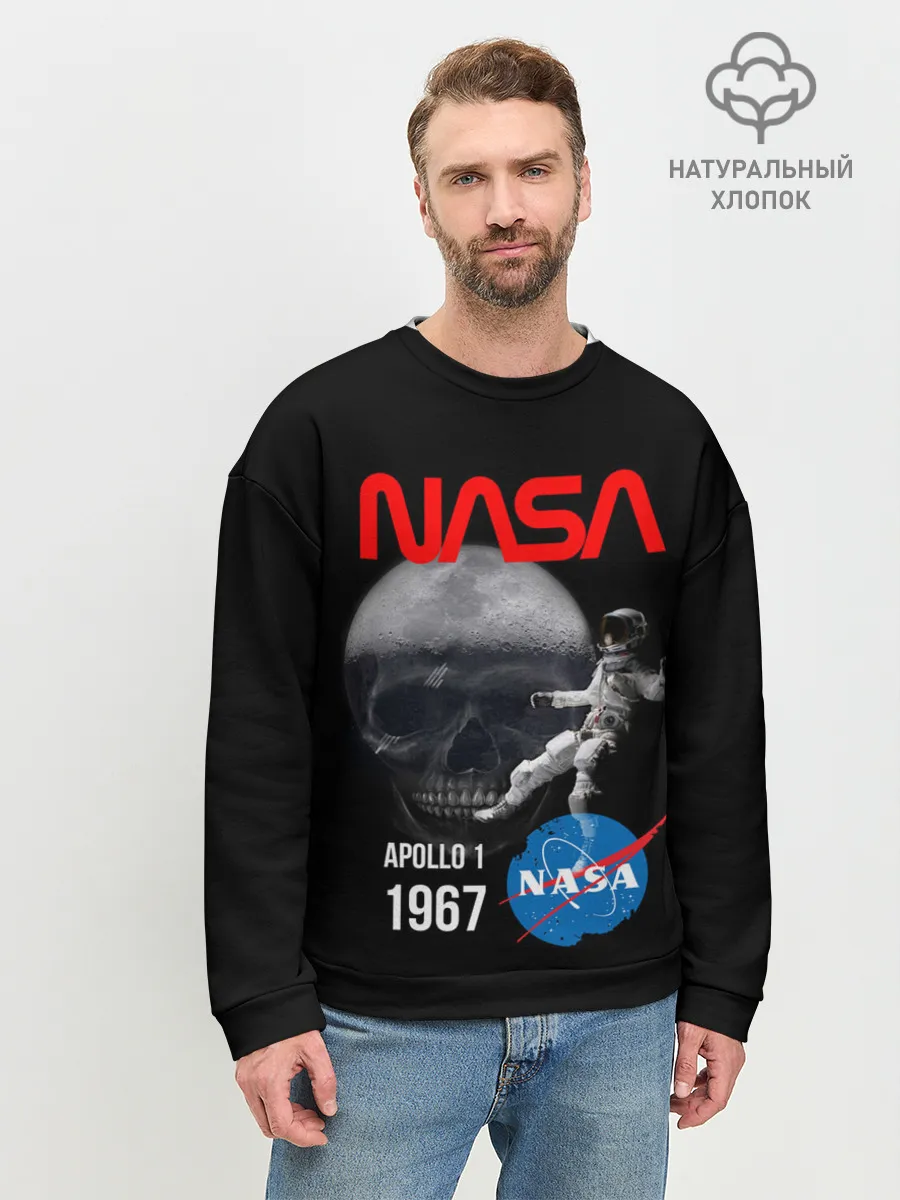 Мужской свитшот базовый / Nasa Apollo 1 1967