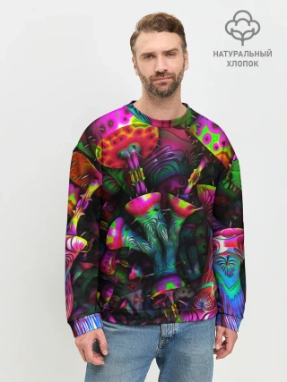 Мужской свитшот базовый / ПСИХОДЕЛИКА