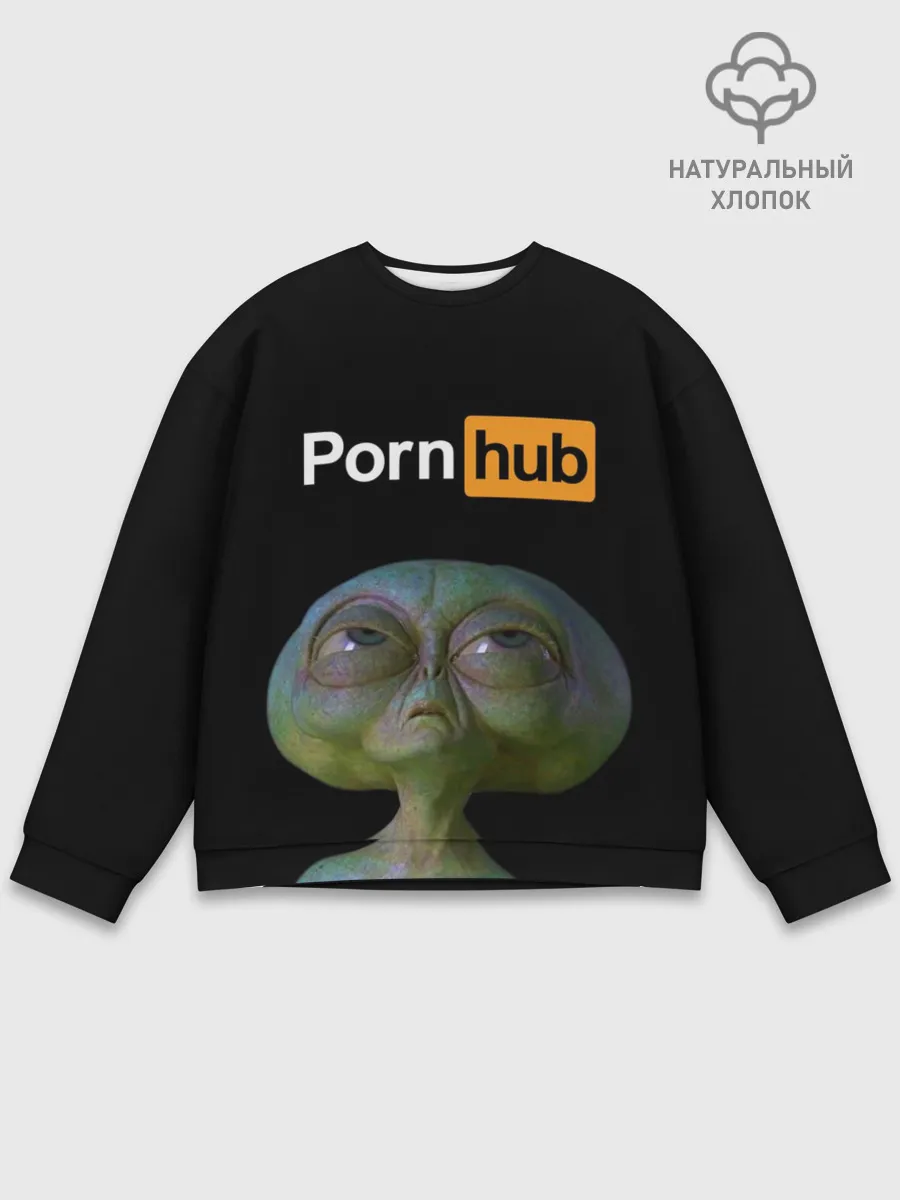 Мужской свитшот базовый / Alien and Porh Hub