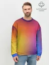 Мужской свитшот базовый / Abstract gradient colors