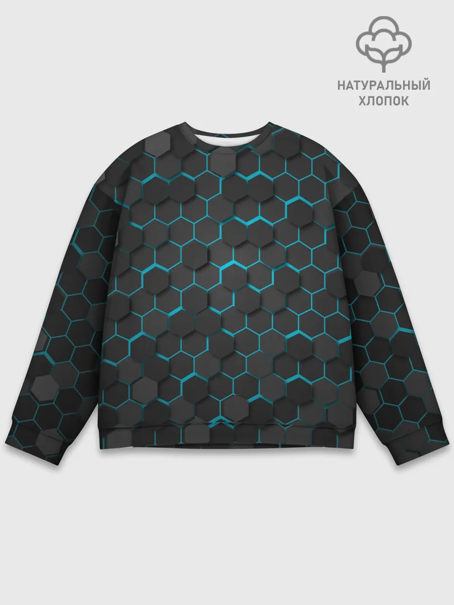 Мужской свитшот базовый / Turquoise Octagon