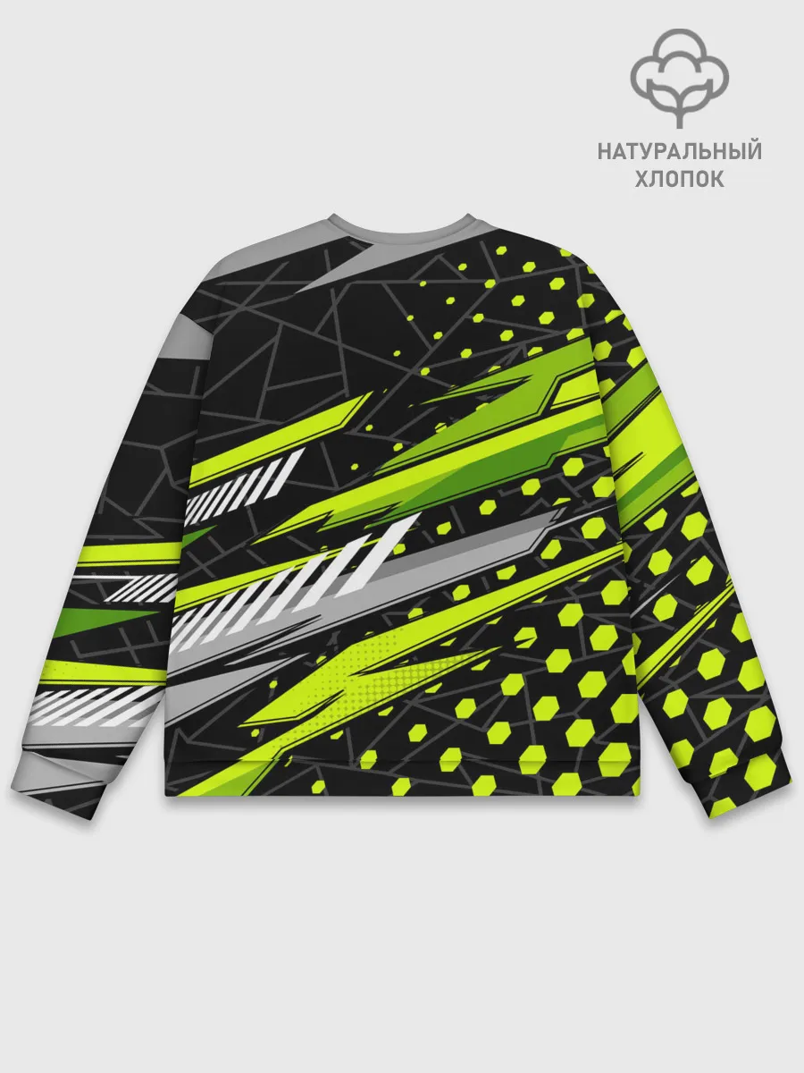 Мужской свитшот базовый / Black and Green