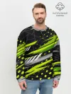 Мужской свитшот базовый / Black and Green