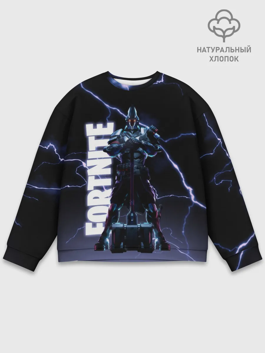 Мужской свитшот базовый / НЕСОКРУШИМЫЙ РЫЦАРЬ FORTNITE