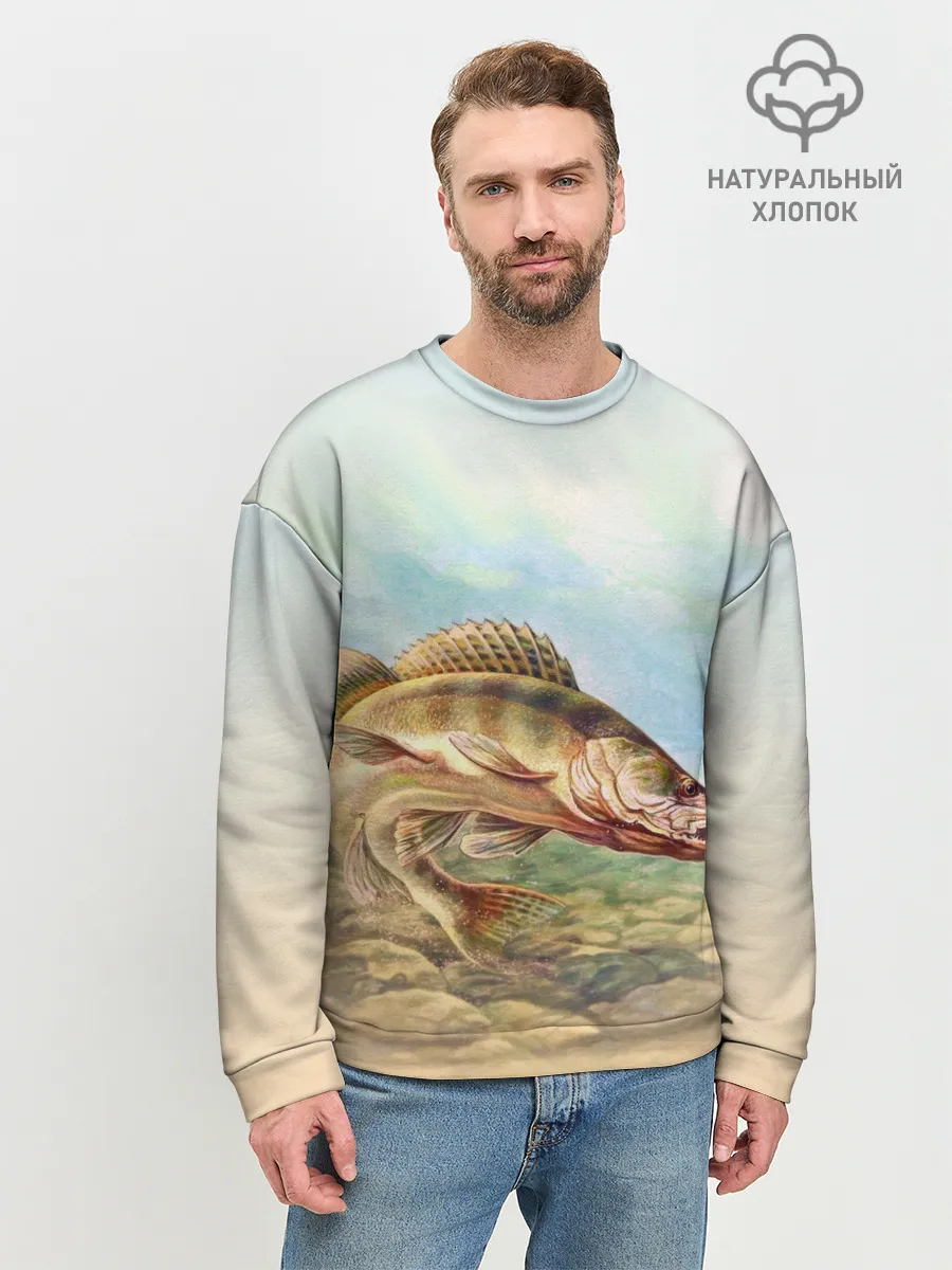 Мужской свитшот базовый / Рыба