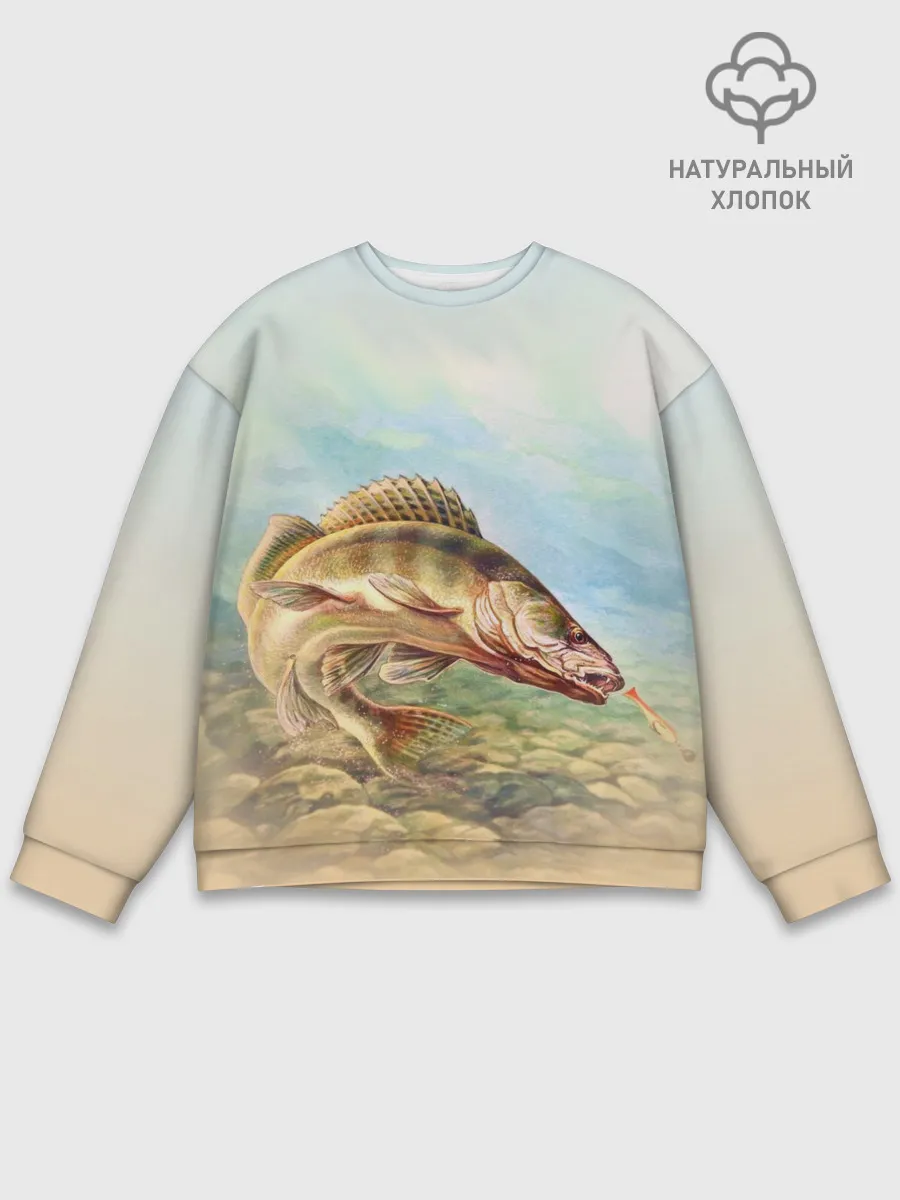 Мужской свитшот базовый / Рыба