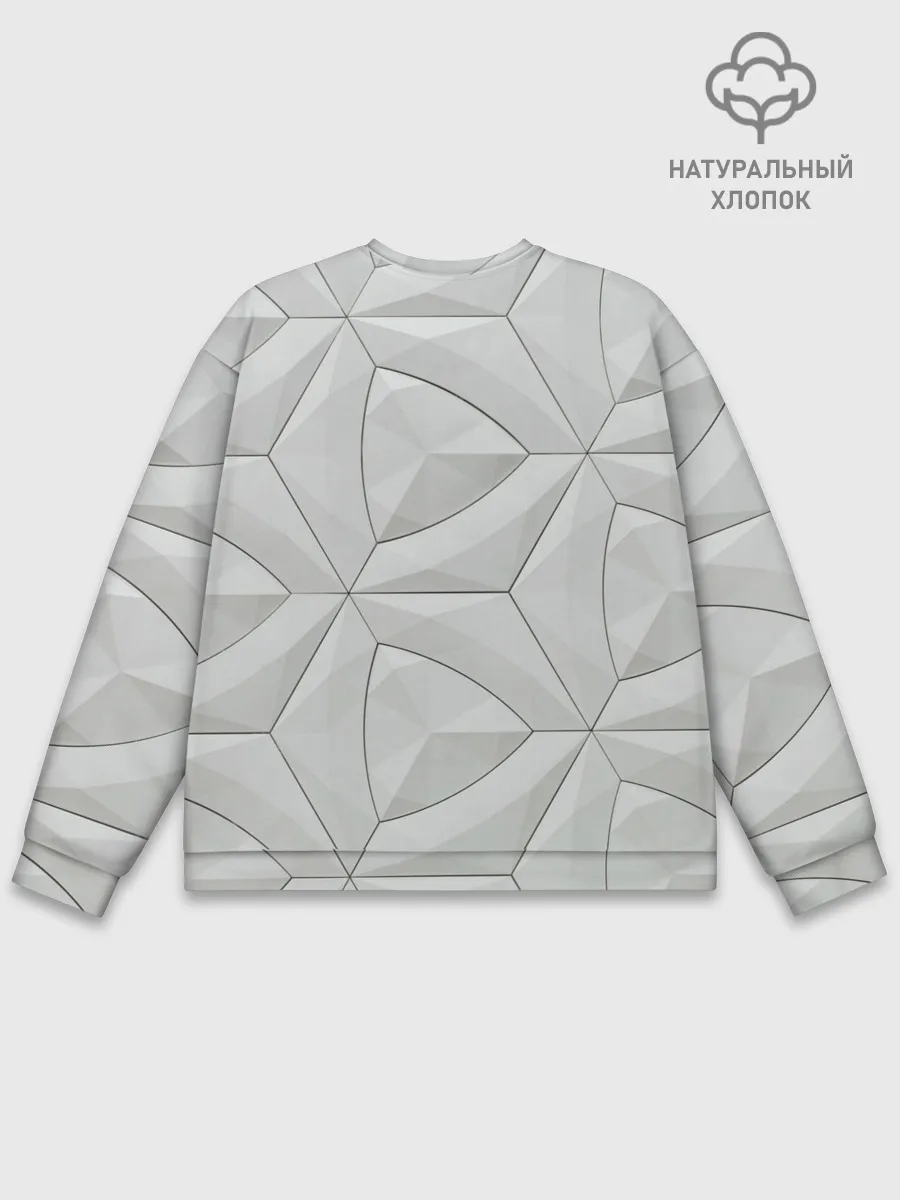 Мужской свитшот базовый / Техно Геометрия