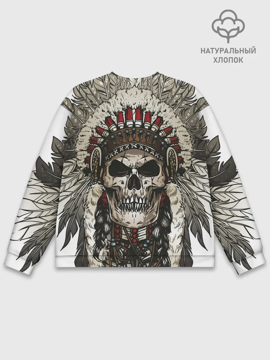 Мужской свитшот базовый / Leader of indian skeletons