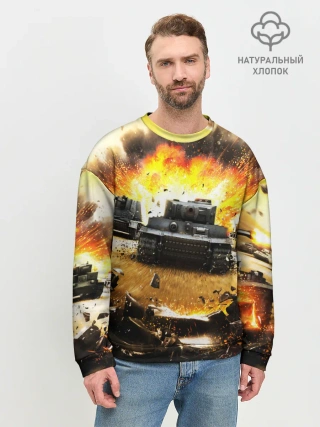 Мужской свитшот базовый / ТАНКИ