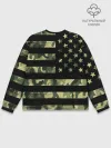 Мужской свитшот базовый / American Flag Camo