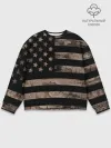 Мужской свитшот базовый / American Flag Camo