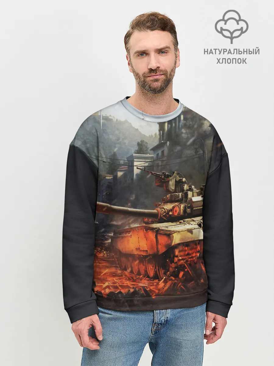 Мужской свитшот базовый / ТАНКИ