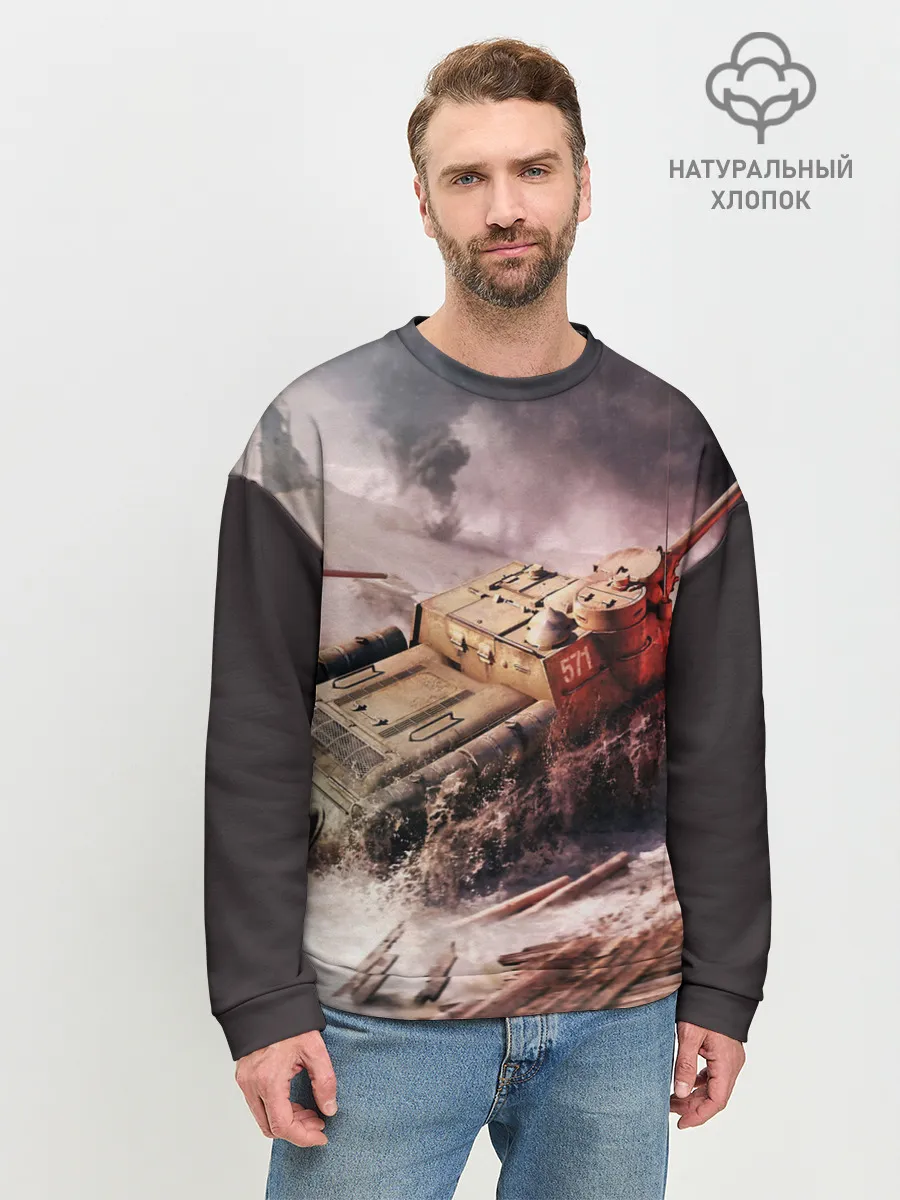 Мужской свитшот базовый / ТАНКИ