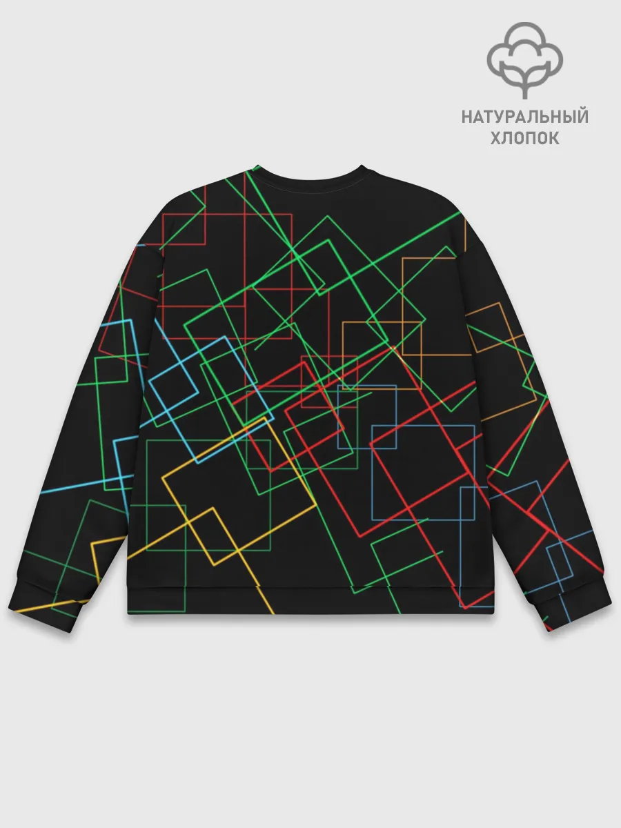 Мужской свитшот базовый / Линейная Абстракция