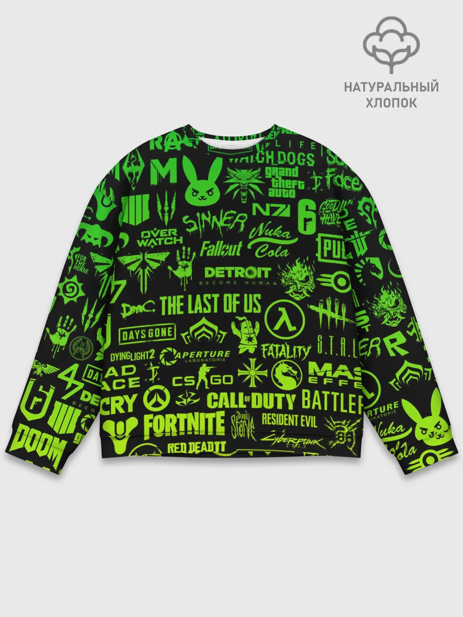 Мужской свитшот базовый / ЛОГОТИПЫ ИГР