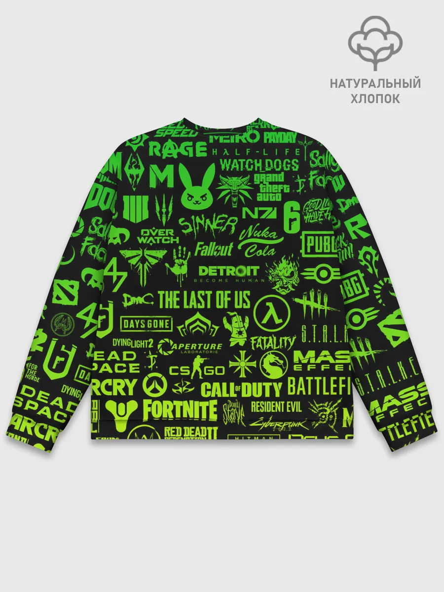 Мужской свитшот базовый / ЛОГОТИПЫ ИГР