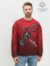 Мужской свитшот базовый / Vintage chopper motorcycle