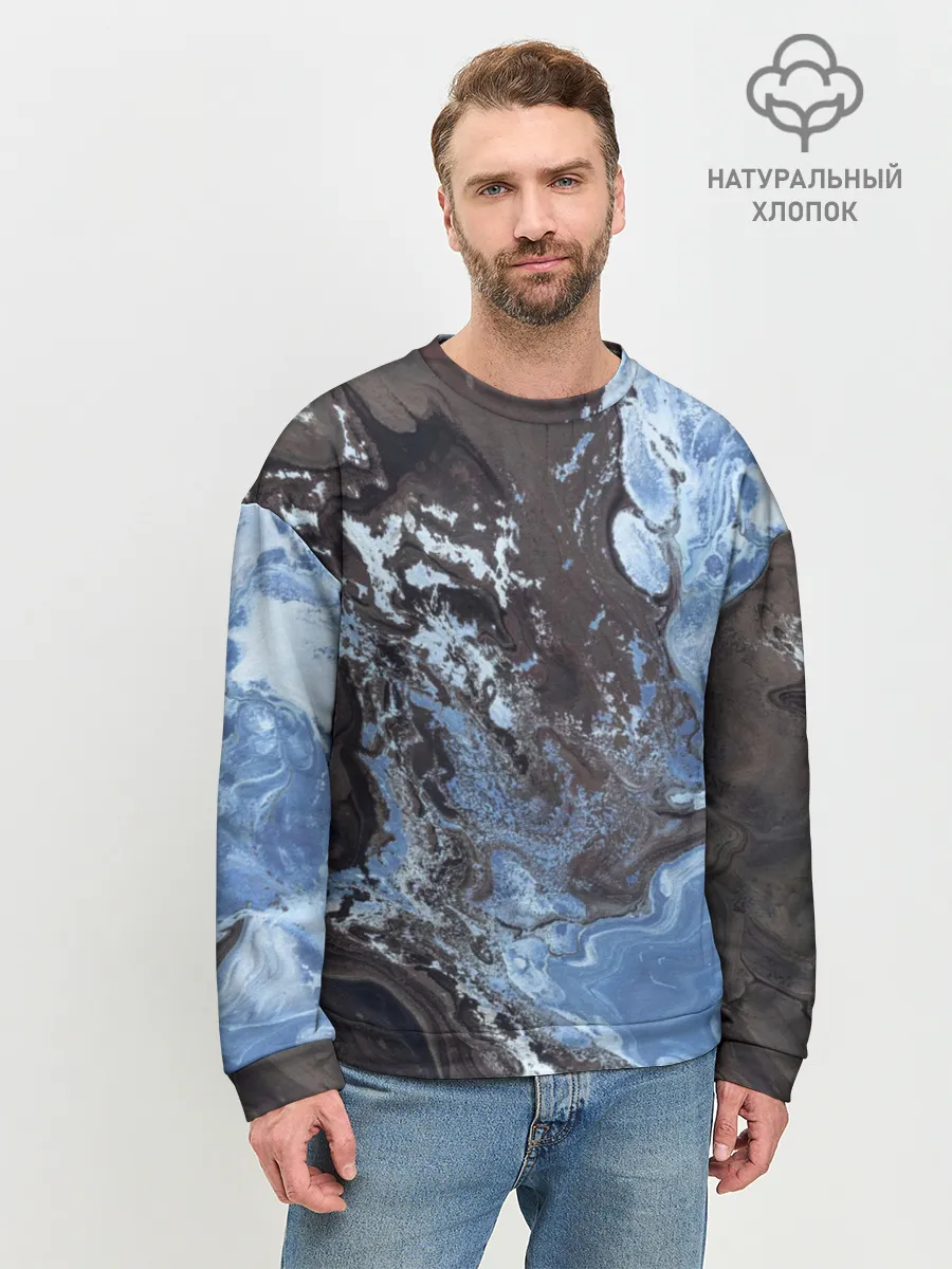 Мужской свитшот базовый / Волны