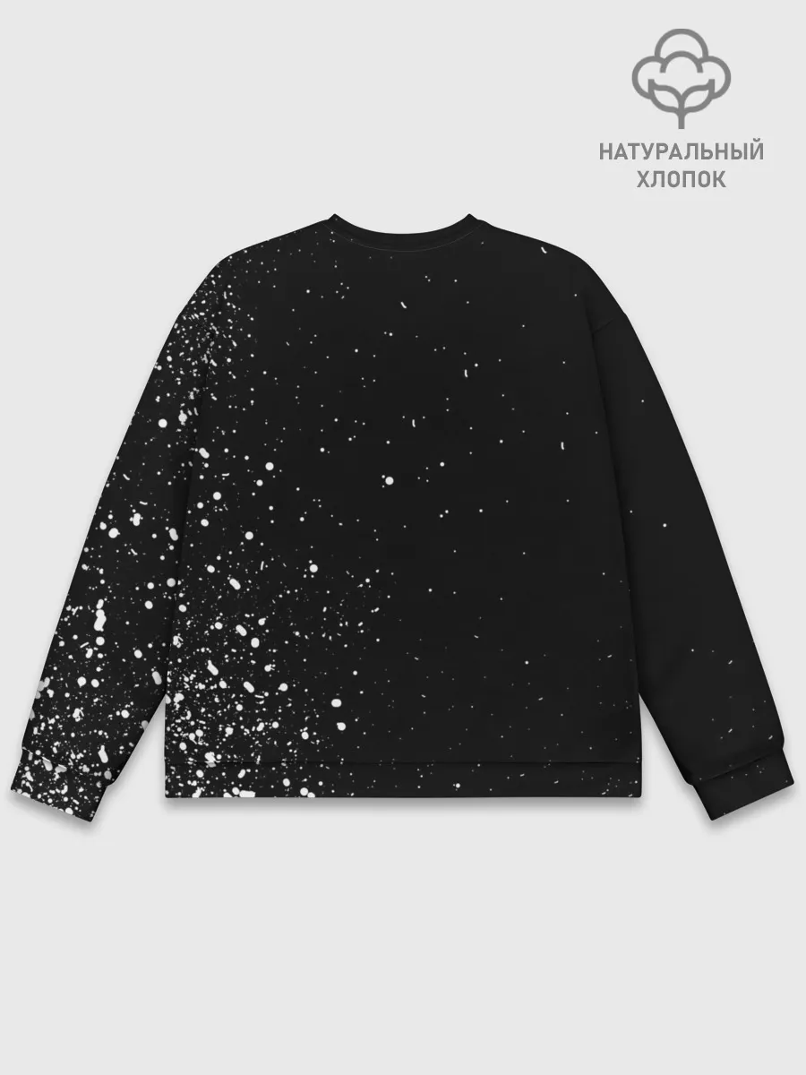 Мужской свитшот базовый / Джоджо чернобелые герои