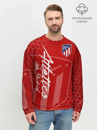 Мужской свитшот базовый / Атлетико Мадрид