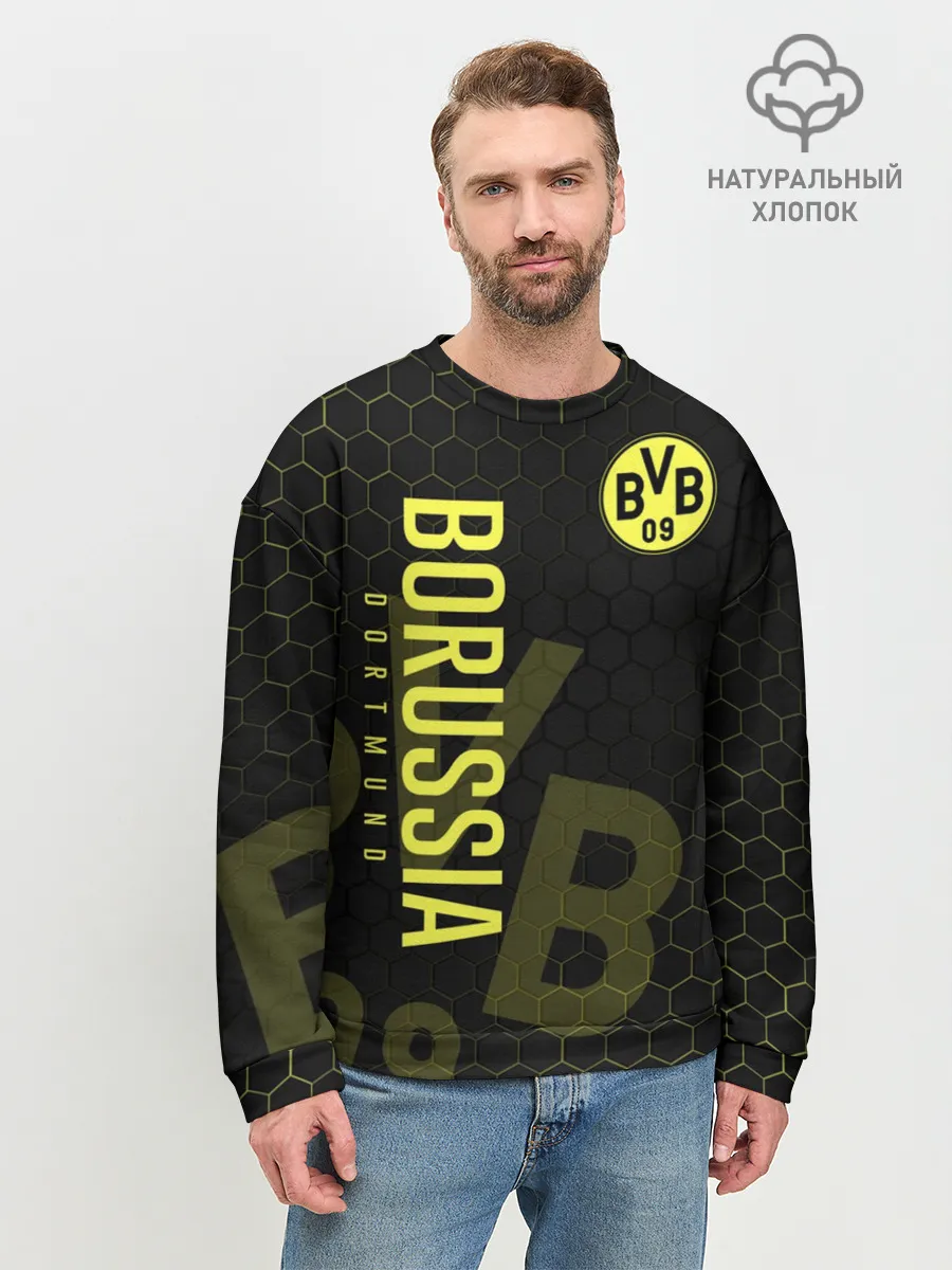 Мужской свитшот базовый / Боруссия Дортмунд