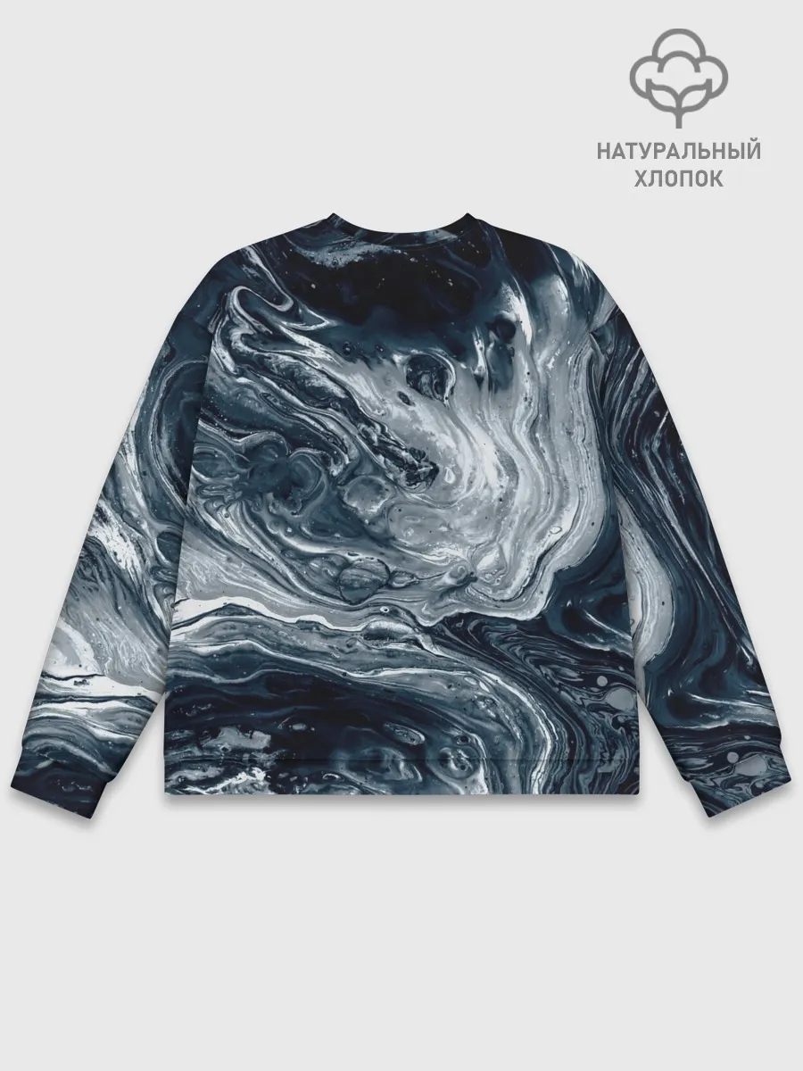 Мужской свитшот базовый / Темные холодные краски