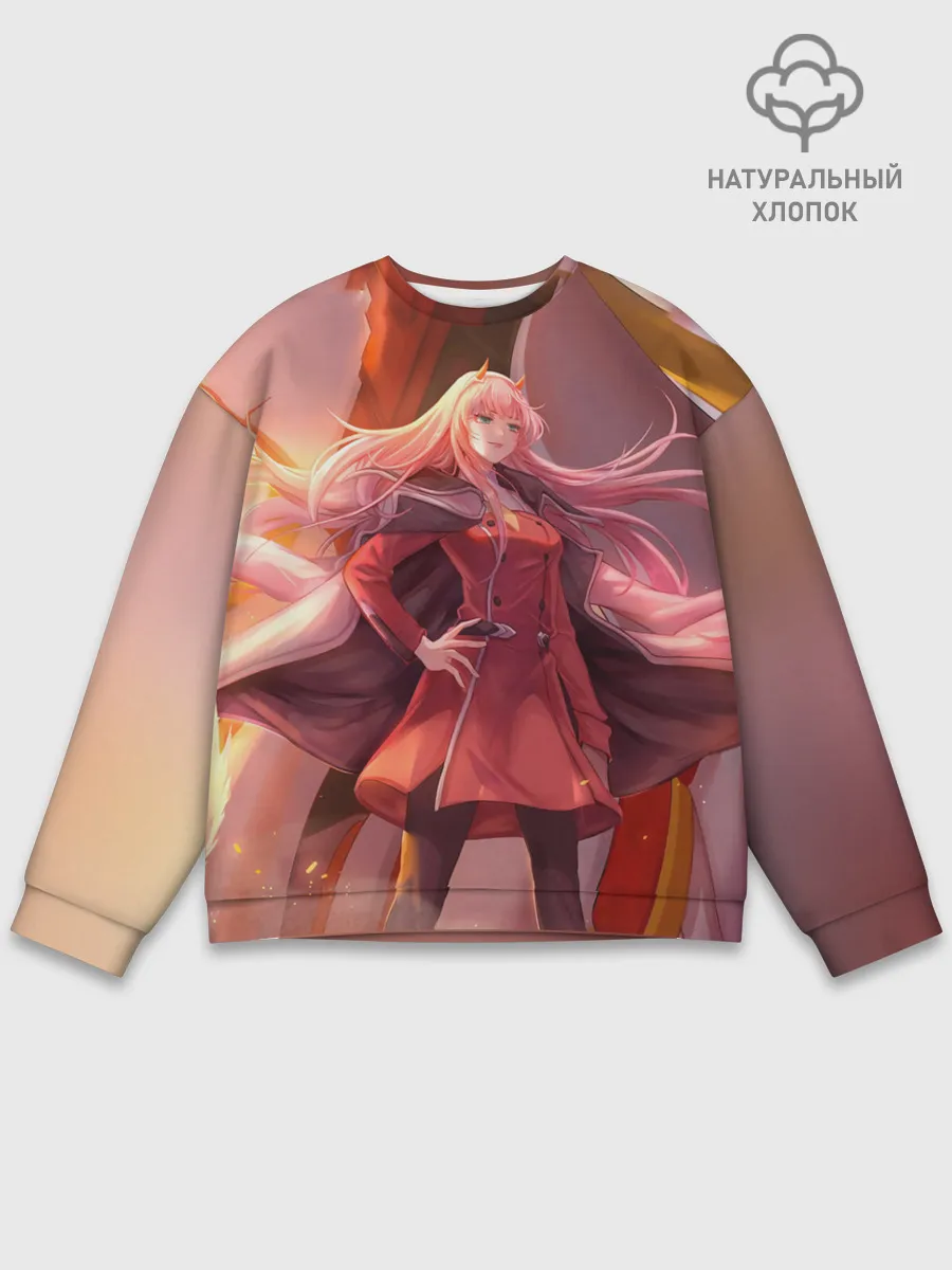 Мужской свитшот базовый / Darling In The Franxx art