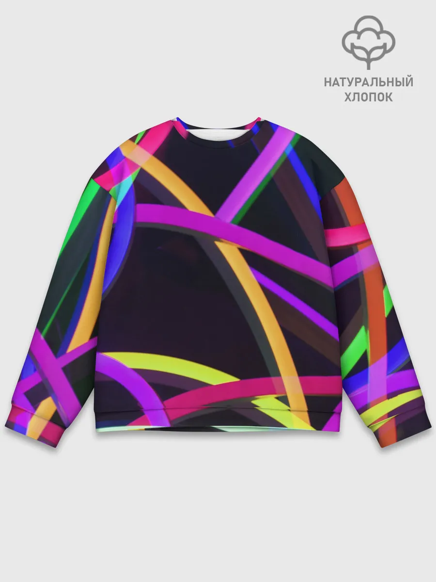 Мужской свитшот базовый / Светящиеся полосы