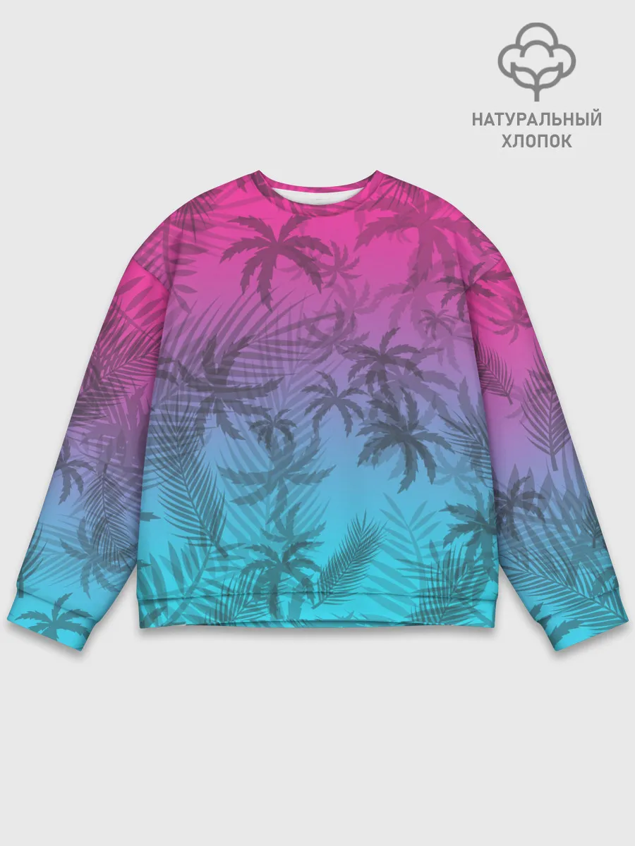 Мужской свитшот базовый / РЕТРО ПАЛЬМЫ