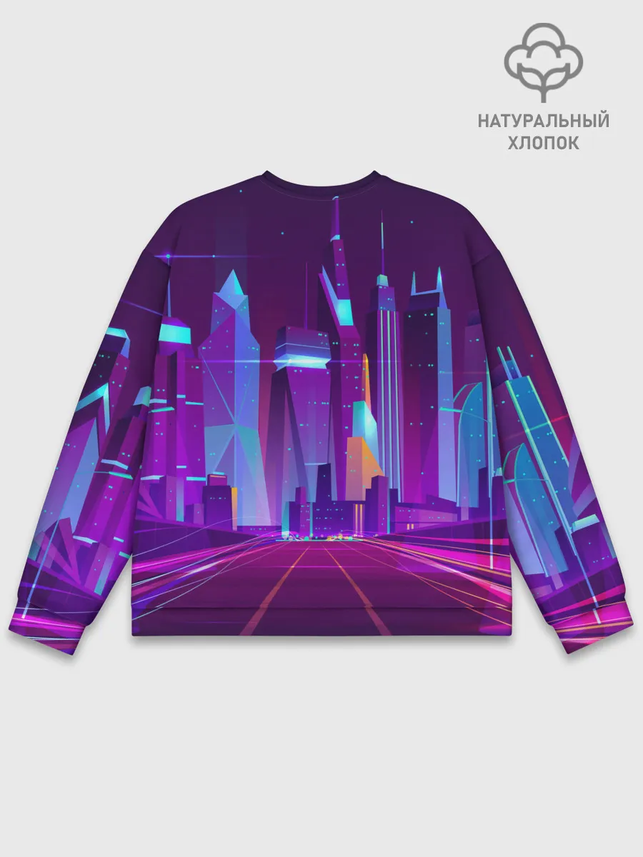 Мужской свитшот базовый / НЕОНОВЫЙ ГОРОД