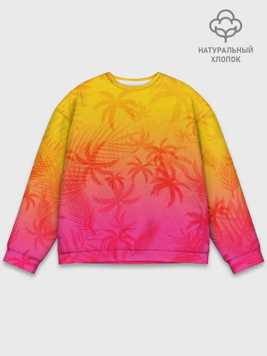 Мужской свитшот базовый / РЕТРО ПАЛЬМЫ