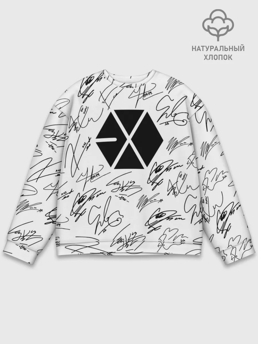 Мужской свитшот базовый / EXO BAND АВТОГРАФЫ