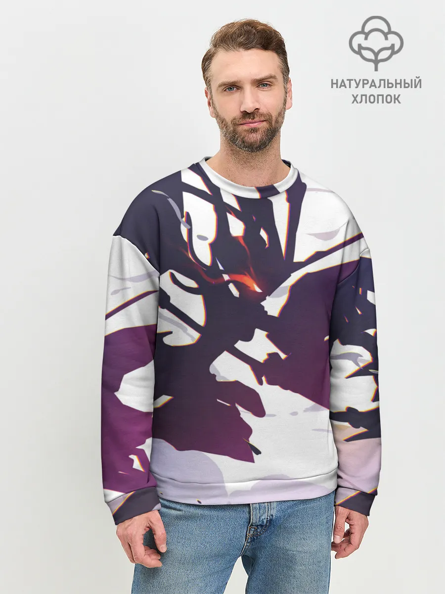 Мужской свитшот базовый / милый во франксе абстракция