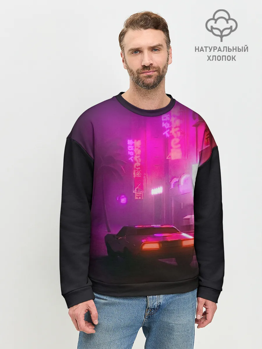Мужской свитшот базовый / НЕОНОВЫЙ ГОРОД | NEON CITY