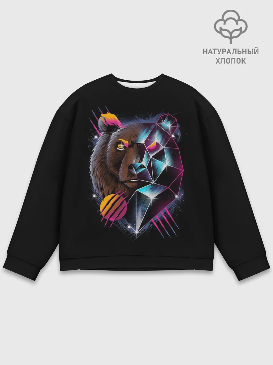 Мужской свитшот базовый / RETRO CYBER BEAR