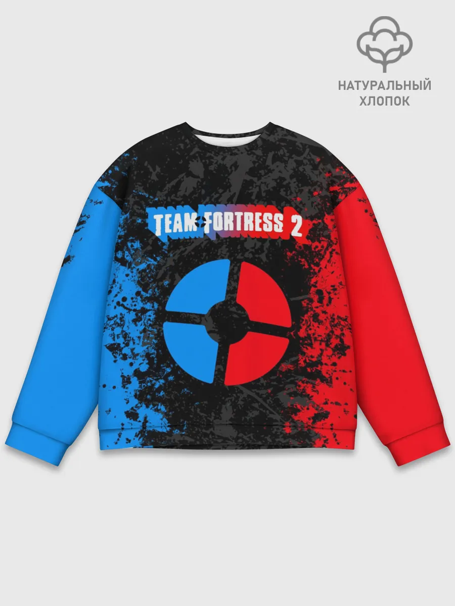 Мужской свитшот базовый / TEAM FORTRESS 2 RED VS BLUE