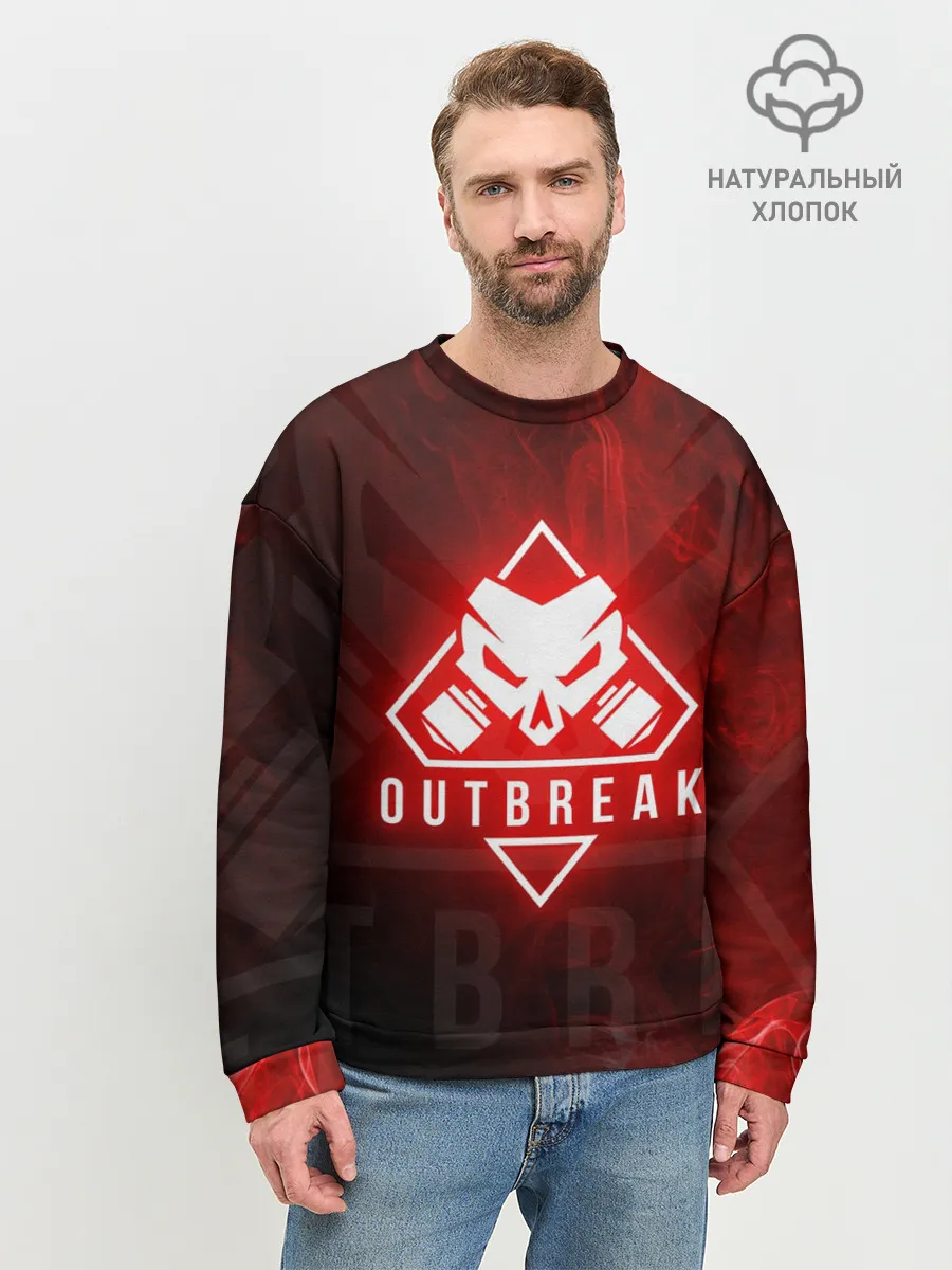 Мужской свитшот базовый / RAINBOW SIX SIEGE OUTBREAK