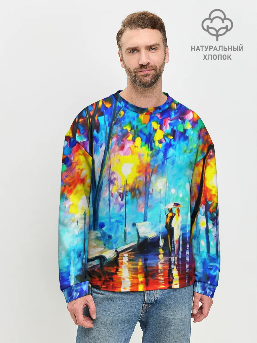 Мужской свитшот базовый / ВЕЧЕРНЯЯ ПРОГУЛКА