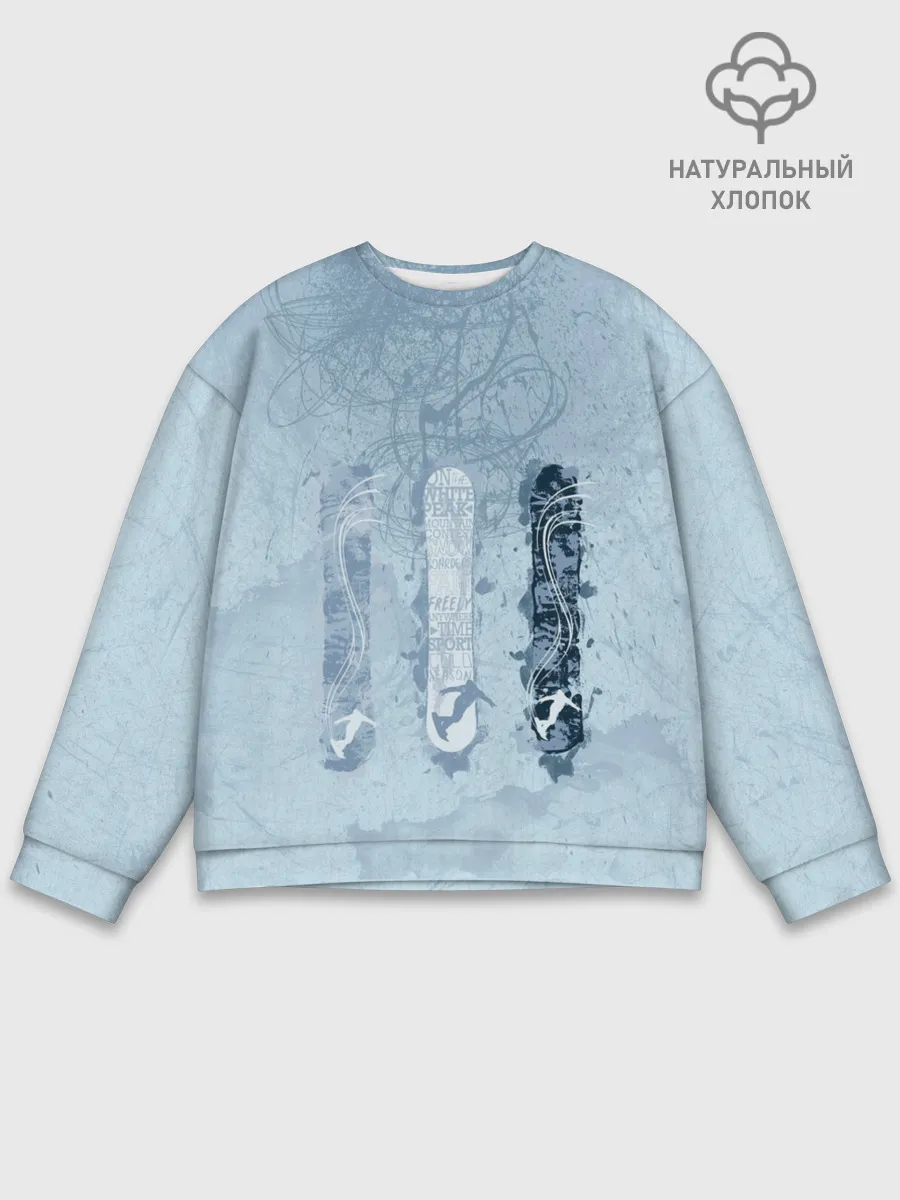 Мужской свитшот базовый / три сноуборда