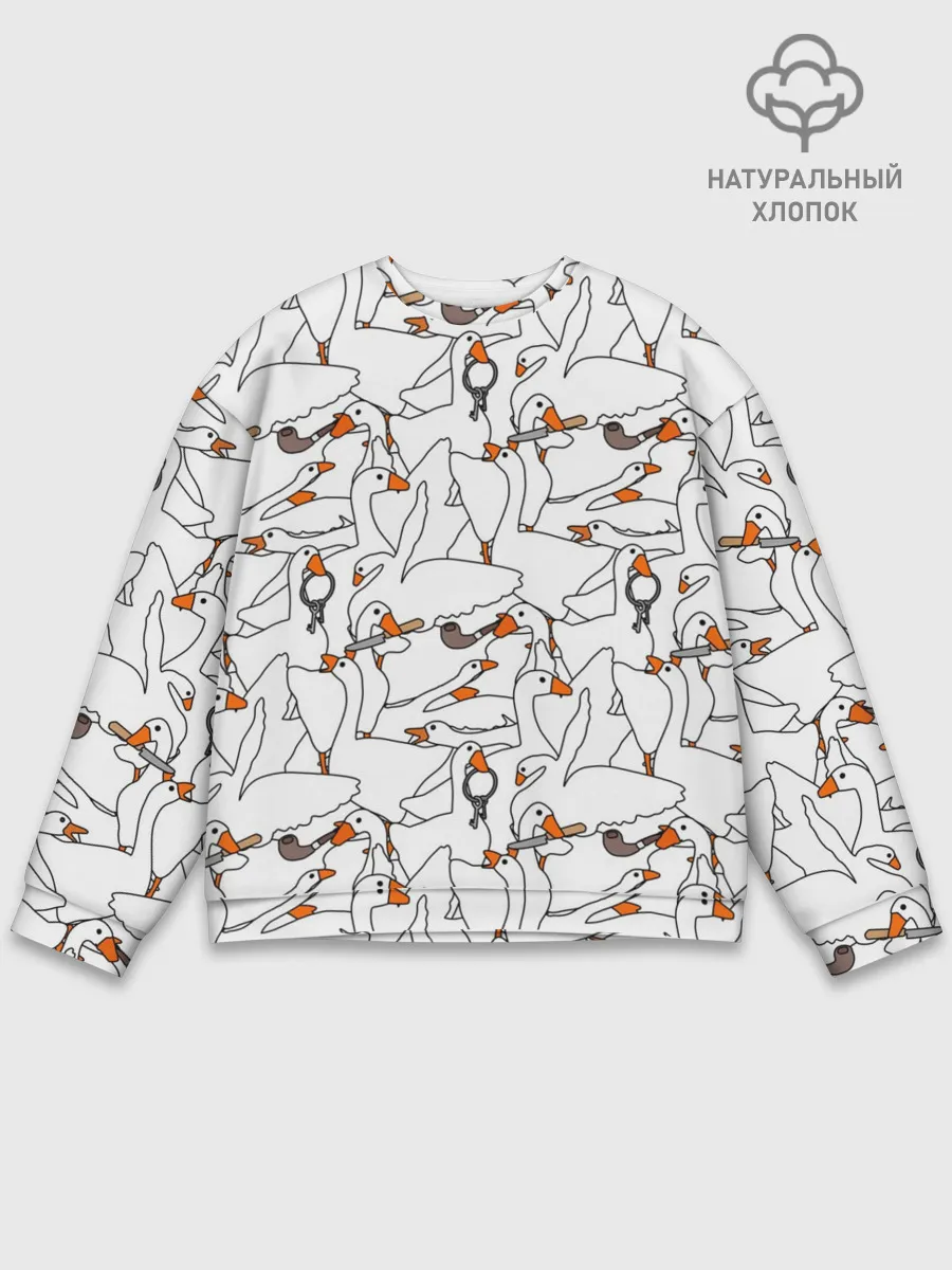 Мужской свитшот базовый / Злой гусь