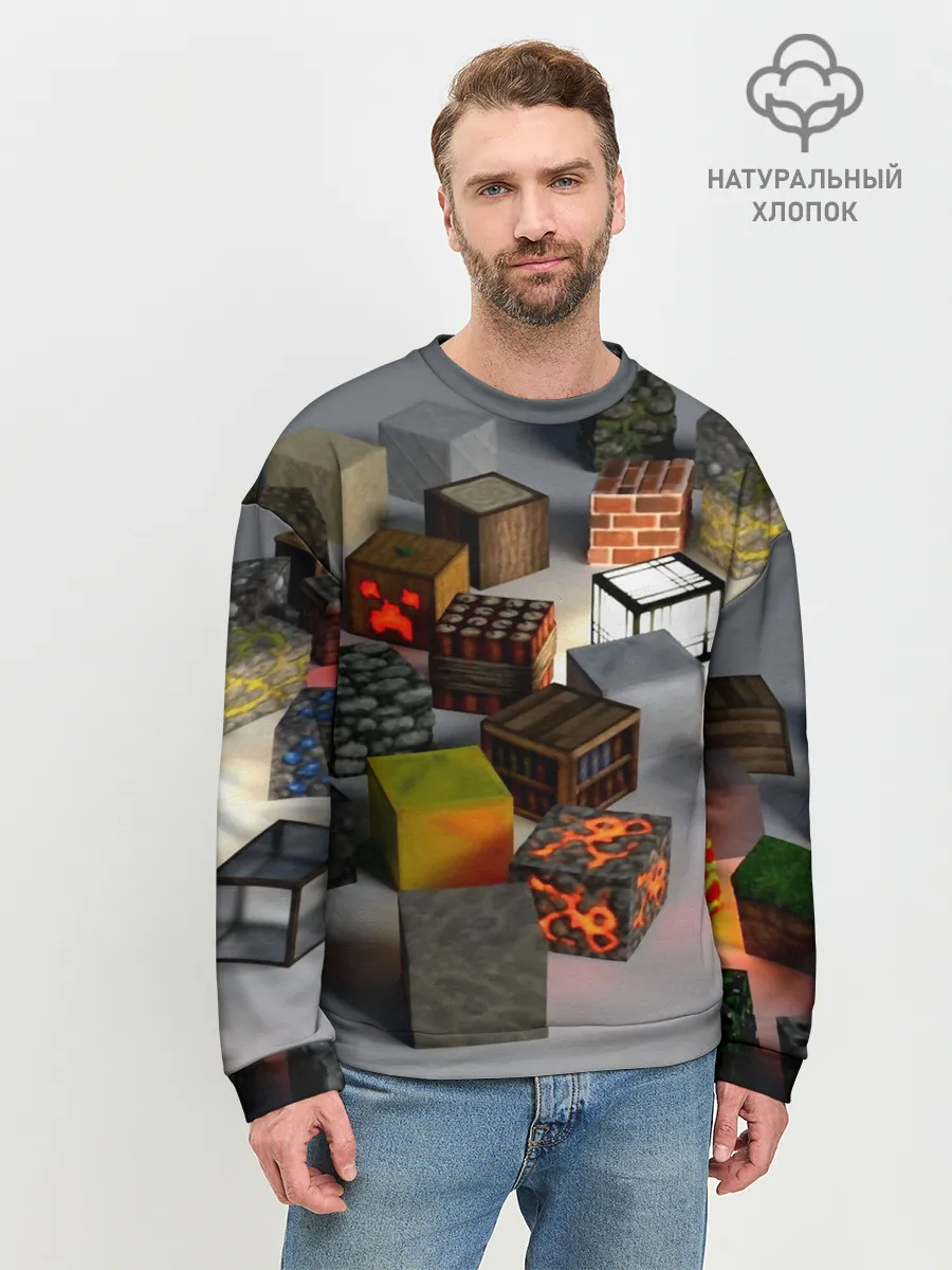 Мужской свитшот базовый / MINECRAFT BLOX
