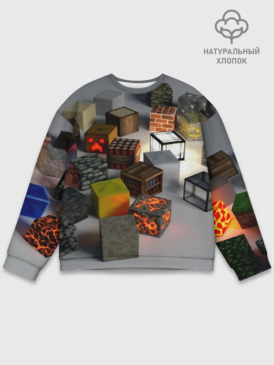 Мужской свитшот базовый / MINECRAFT BLOX