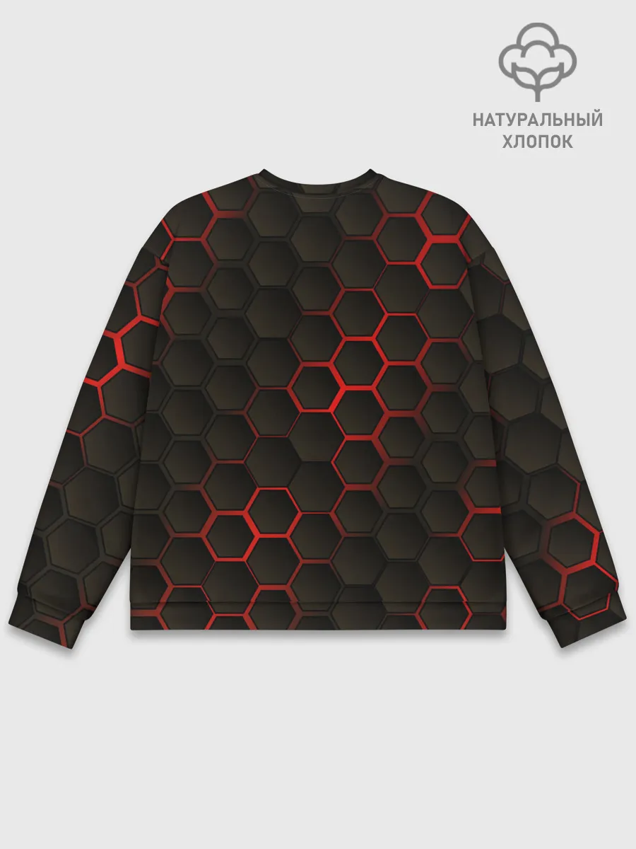 Мужской свитшот базовый / 3D СОТЫ